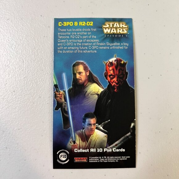 1999 Topps Star Wars Episode 1 Widevision Mirror Foil Card Set Of 9 Collectibles - Picture 4 of 4